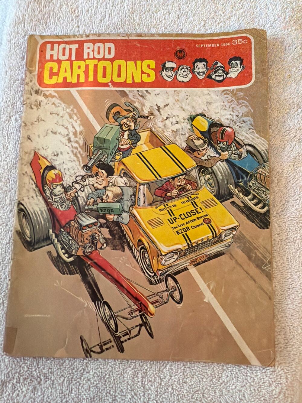 Hot Rod Cartoons Magazine September 1966 No. 12 Vintage Comic Drag Racing Humor